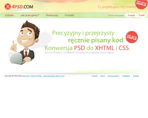 Przejd do4psd - cicie layoutw