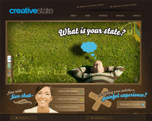 Przejd doCreative State Custom Website Design
