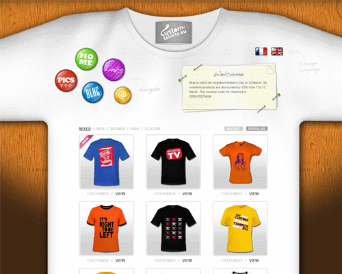 Przejd doCustom Tshirts UK