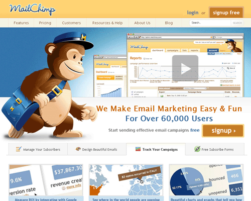 Przejd doMailChimp Email Marketing