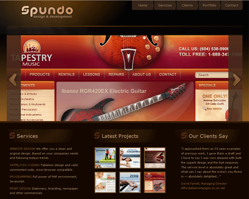 Przejd doSpundo Website Design